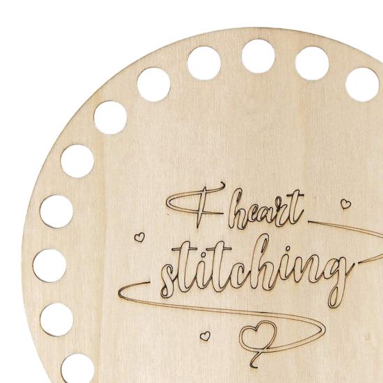 Stickgarn-Organizer Auffällige Mehrloch-Holz-Rosen-Design Kreuzstichgarn