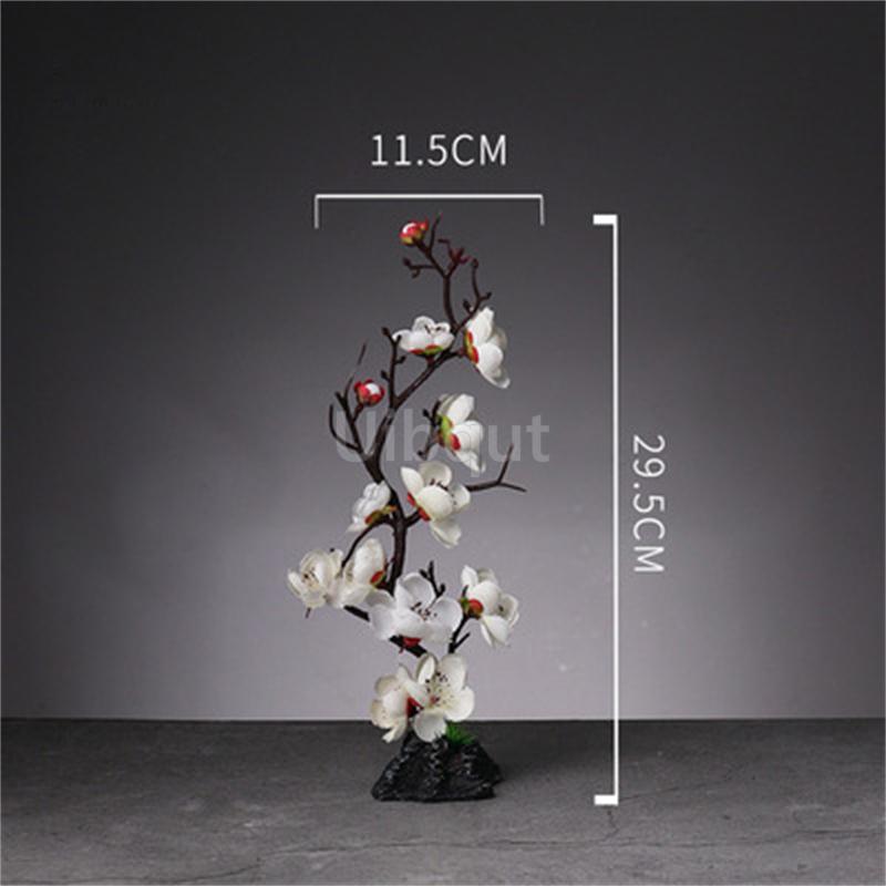 Japanese style plastic simulation flower Blossom Peach Blossom Ornament Sushi sashimi ornament Decorative artificial flowers-A