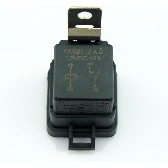 DC 12V 40A Universal Car Vehicle Waterproof Sealed Integrated Relay Kit & Base (4-Pin Relay)