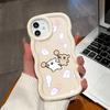 Big Wave Edge Soft Silicone Material Macaron Phone Case Shockproof Protective Rubber Casing for iPhone Samsung Huawei Honor Xiaomi Redmi OnePlus Moto
