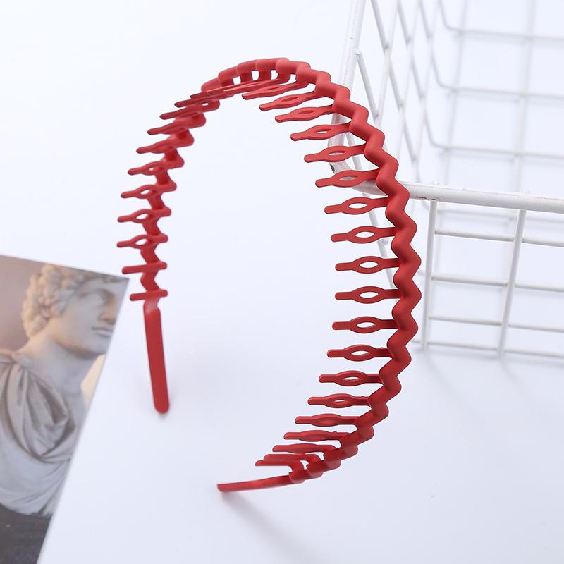 

Корейская женская нескользящая зубчатая повязка для волос и органайзер для челки