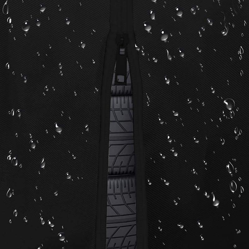 Dual-Sided Tire Storage Cover with Waterproof Zipper - 210D Waterproof, Dirt-Resistant for Indoor & Outdoor