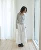 The Green Lab Tassel Frill Tiered Long Skirt [Ivory]