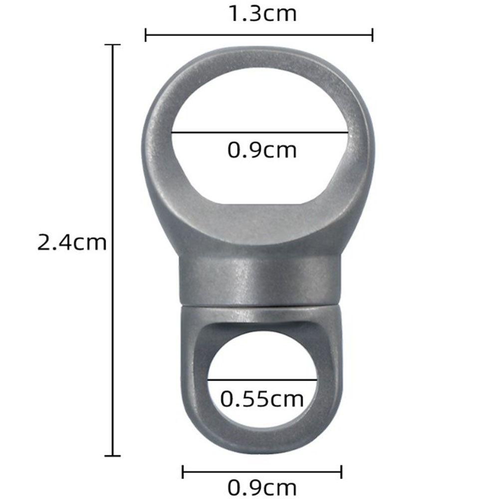 High Quality Portable Titanium Alloy Keychain Ultra-light 360° Rotatable Brass Keychain EDC Keyring Outdoor Small Tool