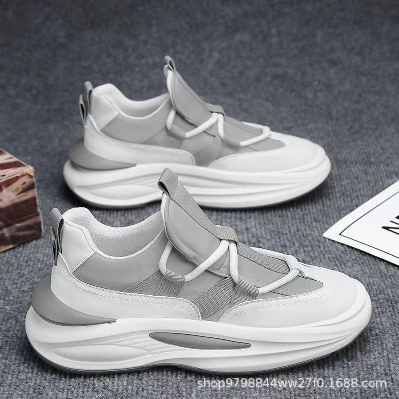 

Men s shoes 2025 summer new breathable dad shoes platform shoes heightening versatile casual shoes sports Korean version trendy shoes 44 серый