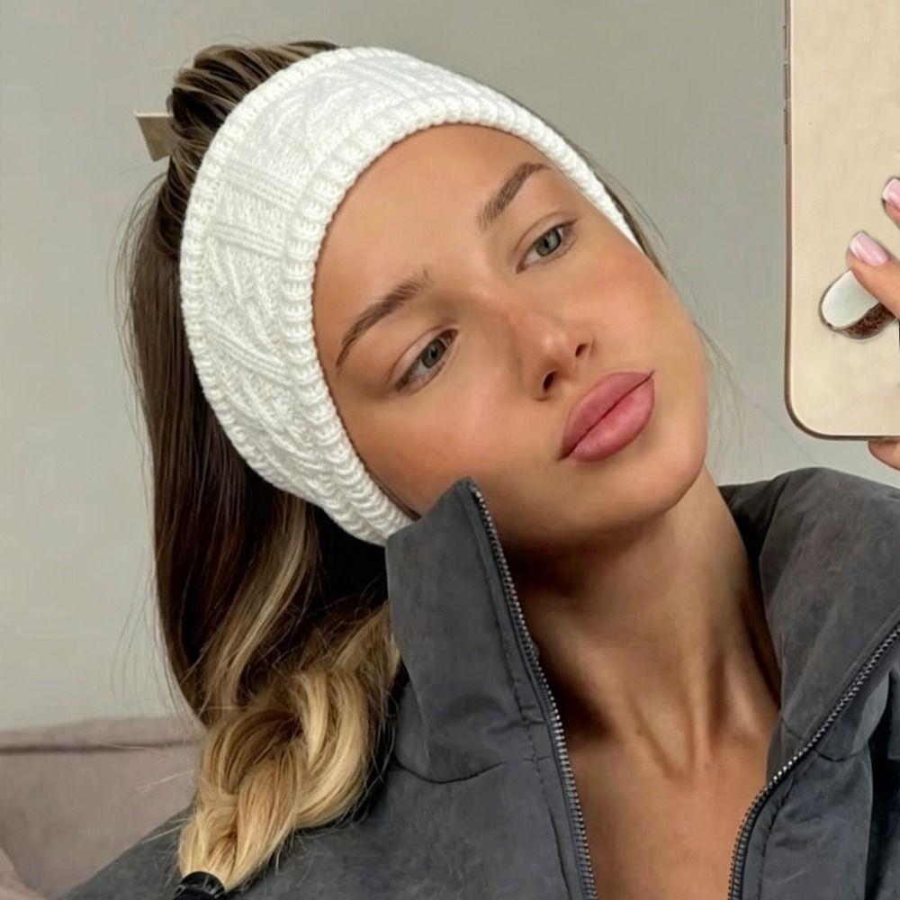 Stretch Fit Ear Warmer Headband Knitted Head Wrap Gifts Knitted Headband Hair Band