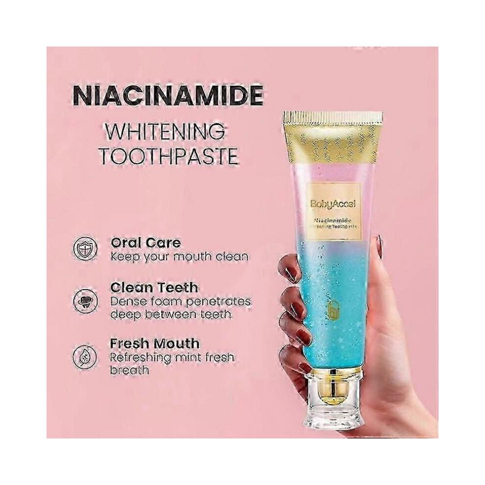 Dentifricio sbiancante bodyaccel alla niacinamide