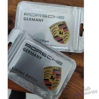 Auto Styling 3D Aluminium Aufkleber Emblem Abzeichen Decal Dekoration Für Cayenne Panamera Macan 718 911 918 944 Taycan Boxster