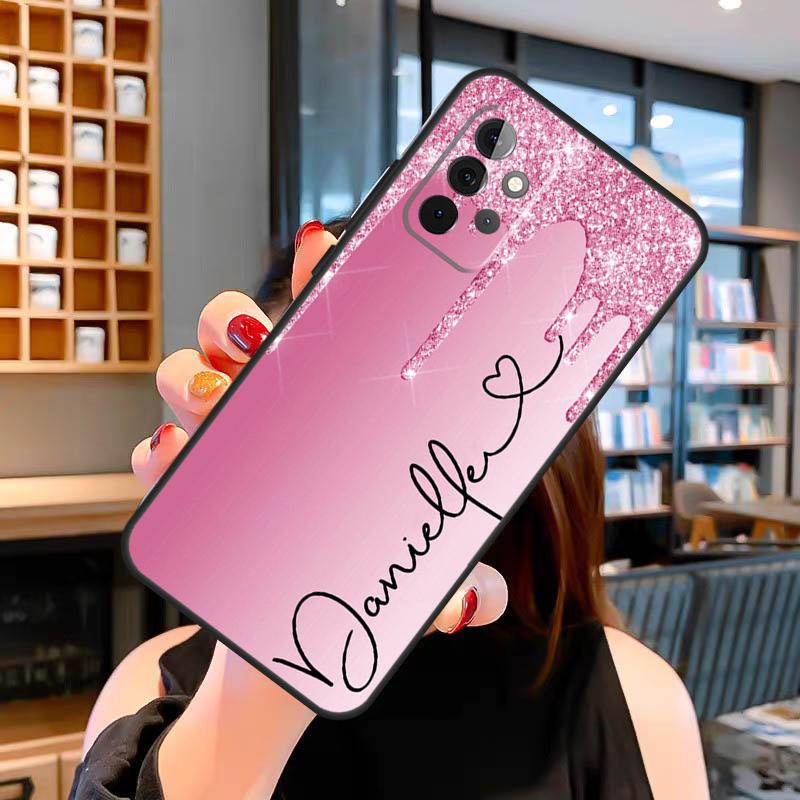 PERSONALISIERTE Initialen Name Marmoriertes Case Für Samsung Galaxy A14 A34 A54 A52S A12 A22 A32 A52 A72 A13 A33 A53 A73 A31 A51 A71