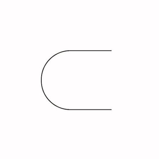 Kyoshin L Strap End 1150205 50205 Punch, U-Shaped, 40mm,