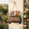 Retro Cartoon Truck Shaped Flower Pot Iron Car Wall Planter Hanging Truck Planter  for Balcony