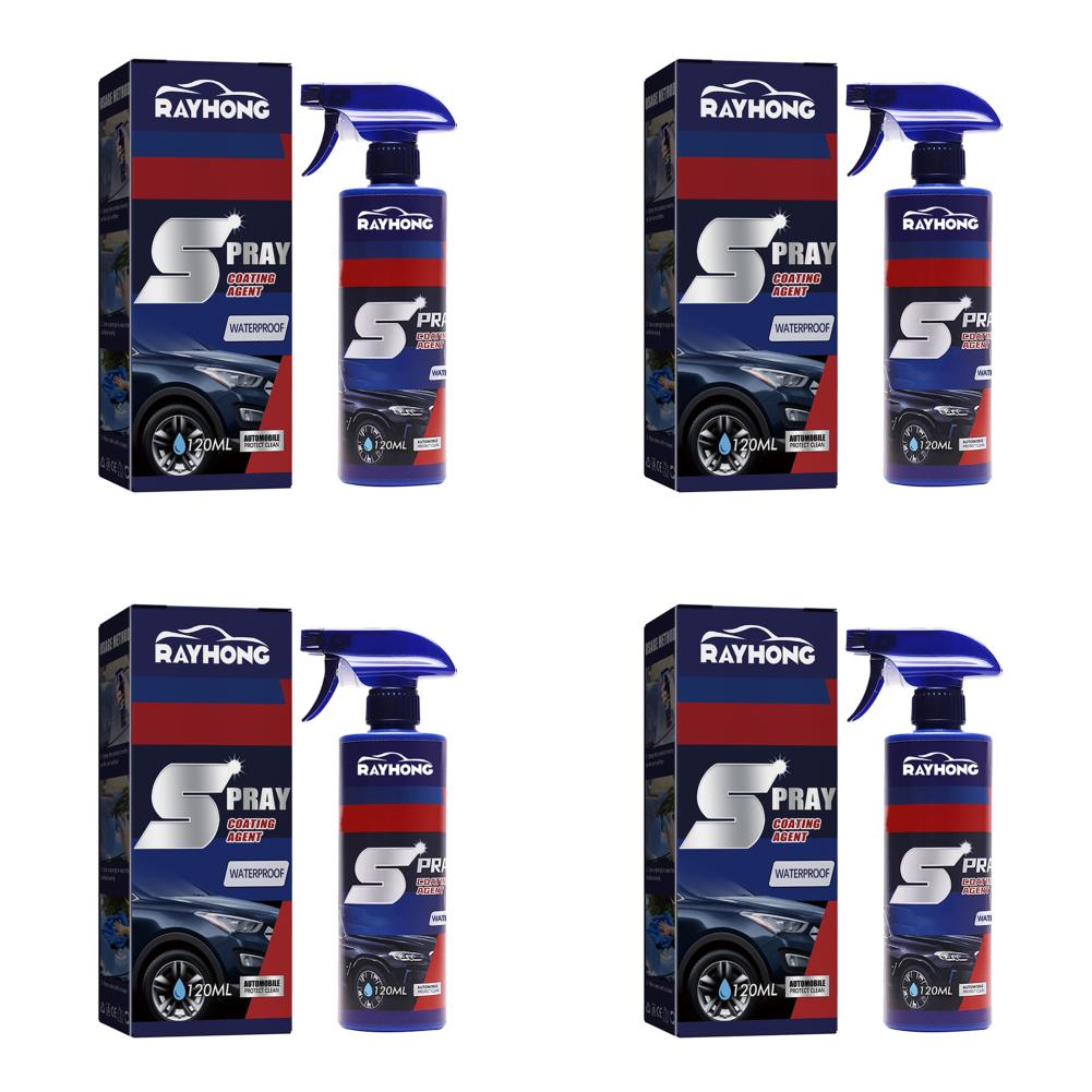 1-5PCS 3 In 1 Ceramic Car Coating Spray Eliminate Dirt Stain 120ml Car Wax Polish Spray Sealer Gloss for Cars/Boats/Motorcycles