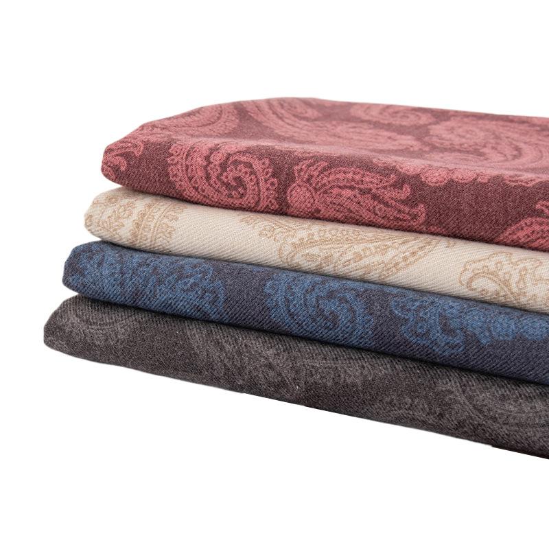 Printed scarf women's autumn and winter thickened imitation cashmere high-end long scarf large shawl