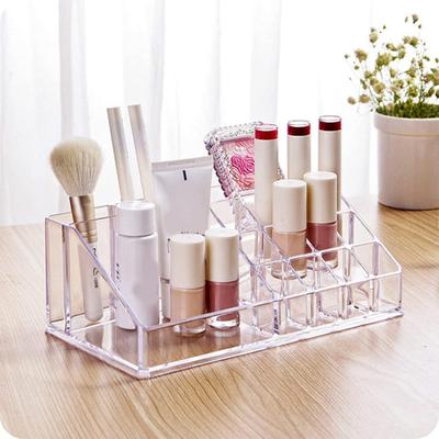 Opbergdoos Duidelijke make-up organizer Duurzame rasters Ontwerp Cosmetische opbergdoos voor lippenstift Eyeliner Make-upborstel
