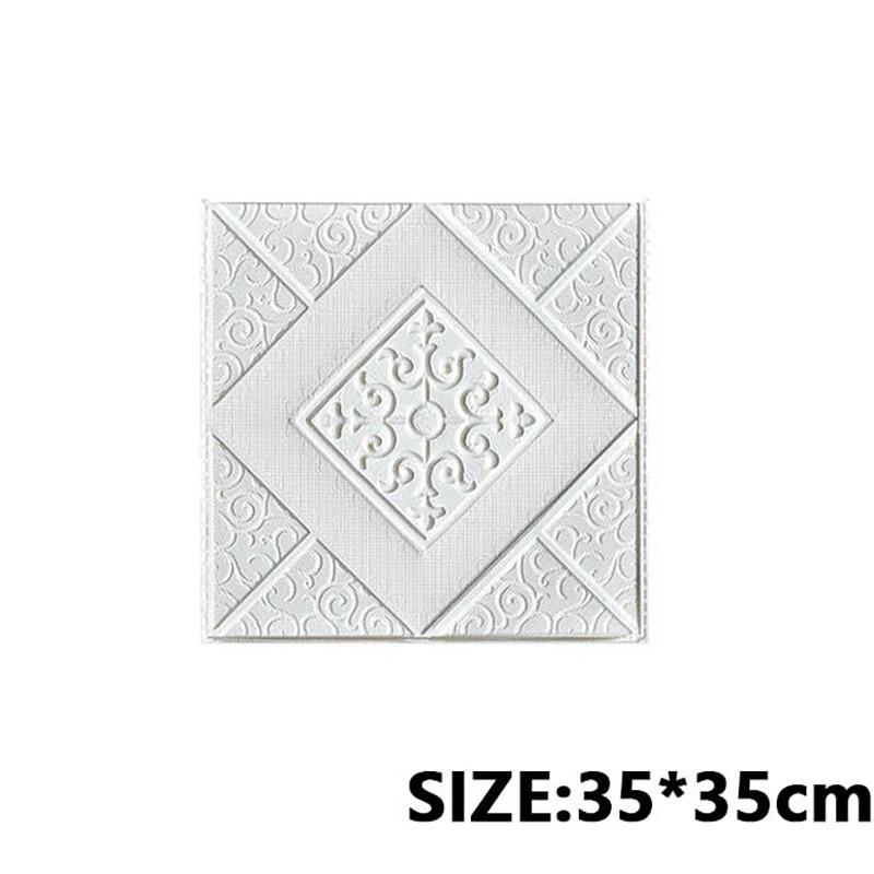 35cmx35cm Oil-proof Decoration Bed Room Decor Waterproof Wall Decororation Foam Self-Adhesive Ceiling Anti-fouling Home Stickers