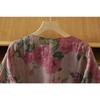 DIMANAF 2026 Women Plus Size New Summer Blouse Shirt Thin Casual Loose Lady Tops Shirts Cotton Linen Print Floral
