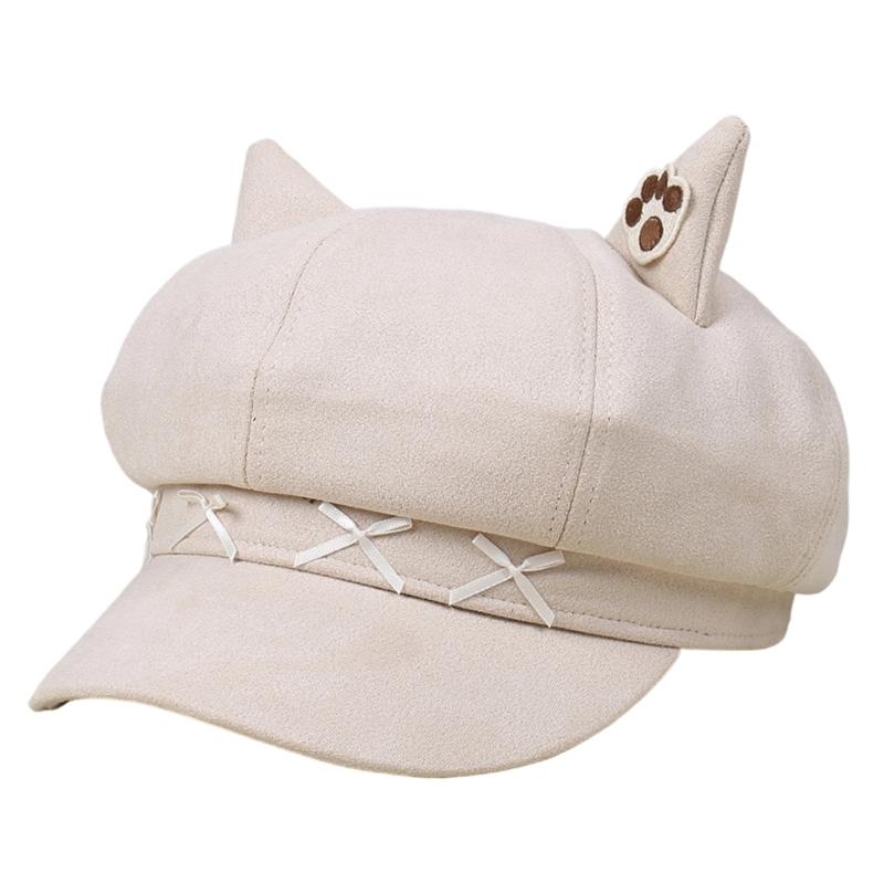 Lovely Bowknot Cats Ear Toddler Hat Durability Easy Wash Polyester Fabric Comfortable For Boys Girls 0 6 Years