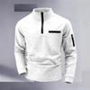 Spring and Autumn Men's European and American POLO Shirt Arm Zipper Sports Polo Shirt
