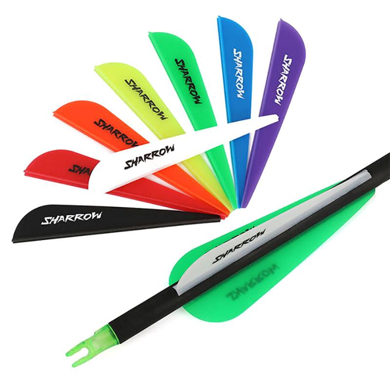 20Pcs 3In Archery Arrow Feather Plastic Feather Rubber Vanes Fletching For Diy Archery Hunting Targeting Arrow Shaft Accessories