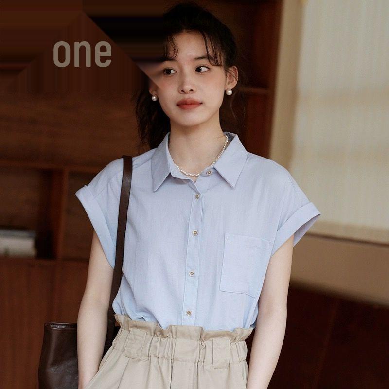 

Trendy French-Style Blue Flutter Sleeve Top - Women s Summer Commuting Essential XXS синій