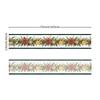 33*183cm Christmas Table Runner Set - Linen-Look Digital Print Holiday Decor for Dining Tables & Cabinets
