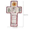 Silver Cross Mini Prayer Quilt Blessings Prayer Mat .Lightweight Pocket Shrine  Meditation