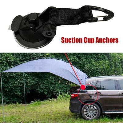 4 Stück Auto LKW Zelt Saugnäpfe Schnalle Rund Dreieckig Seitenmarkise Anker Outdoor Camping Zelt Befestigungshaken Autozubehör
