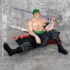 Anime One Piece Two Years Later Roronoa Zoro Sitting Ver. PVC Action Figure Statue Collection Model Kids Toys Doll Gifts 12cm