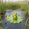 Outdoor Frog Statue Garden Koi Pond Resin Decoration, Frog Decor For Yard Fishing Statue Patio, Lawn Garden Decorative