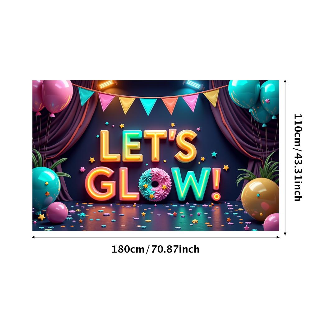 Photo Prop LED Neon Banner Party Decoration Glow Effect Neon Sign For Festival Decoration Party Celebration Night Event