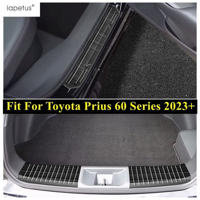 Rear Door Sill Strip / Trunk Plate Guard Foot Pedal Protector Cover Trim Fit For Toyota Prius 60 Series  2024 Accessories