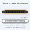 Professional Ten-Hole Metal Harmonica - Alloy Toy Musical Instrument
