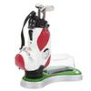Golf Bag Pen Holder with Clock Card Case Kit for Desk Decoration Golf Gift for Golfer Fans