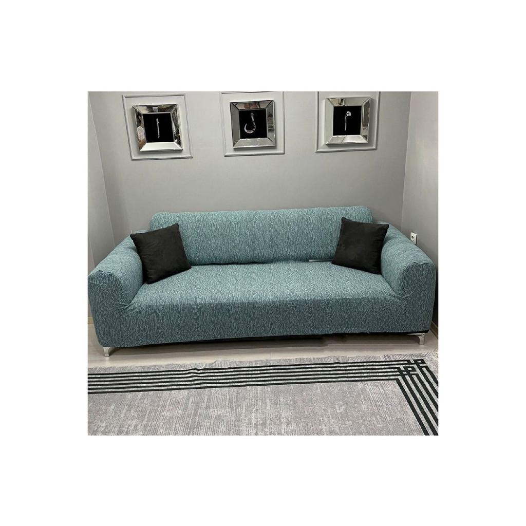 Jacquard 3-seater Sofa Cover, Sofa Bed Sofa Cover 1 Piece Stone Gray