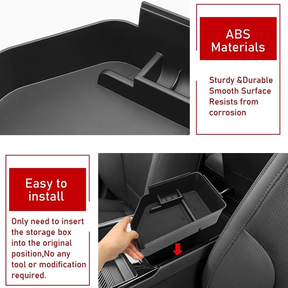 Für Kia EV6 Mittelkonsolen-Organizer 2025-2025 Mittelarmlehne Sekundäre Aufbewahrungsbox 2025-2025 EV6 GT-Line Light Wind