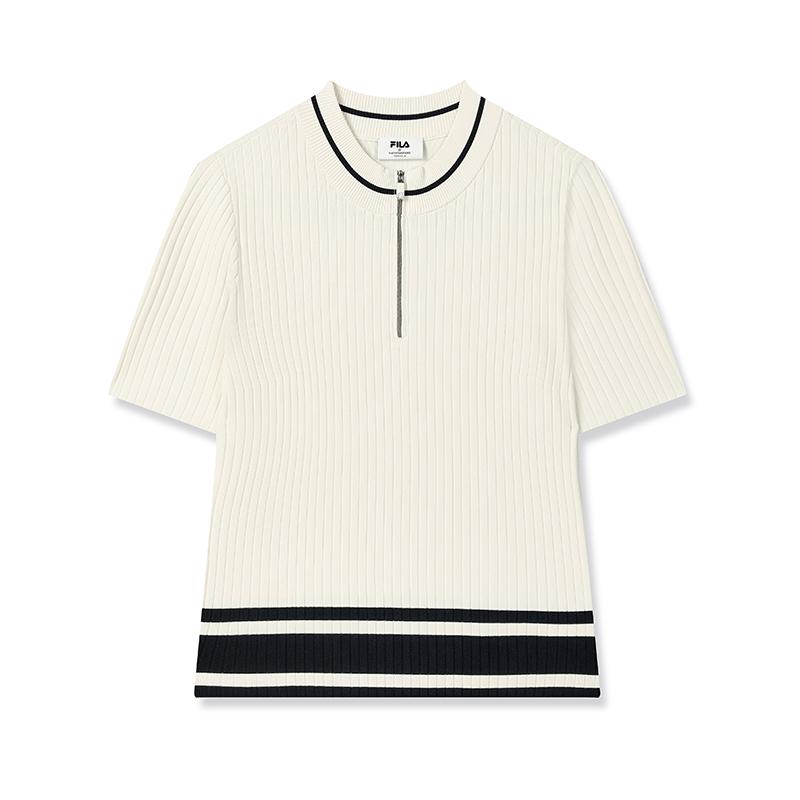 New FILA Knitwear Women's Egg White Albumin F11W532401FIV