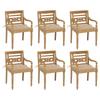 Day and Night - Day and Night Batavia Chairs 6 Units Solid Teak Wood with Cushions