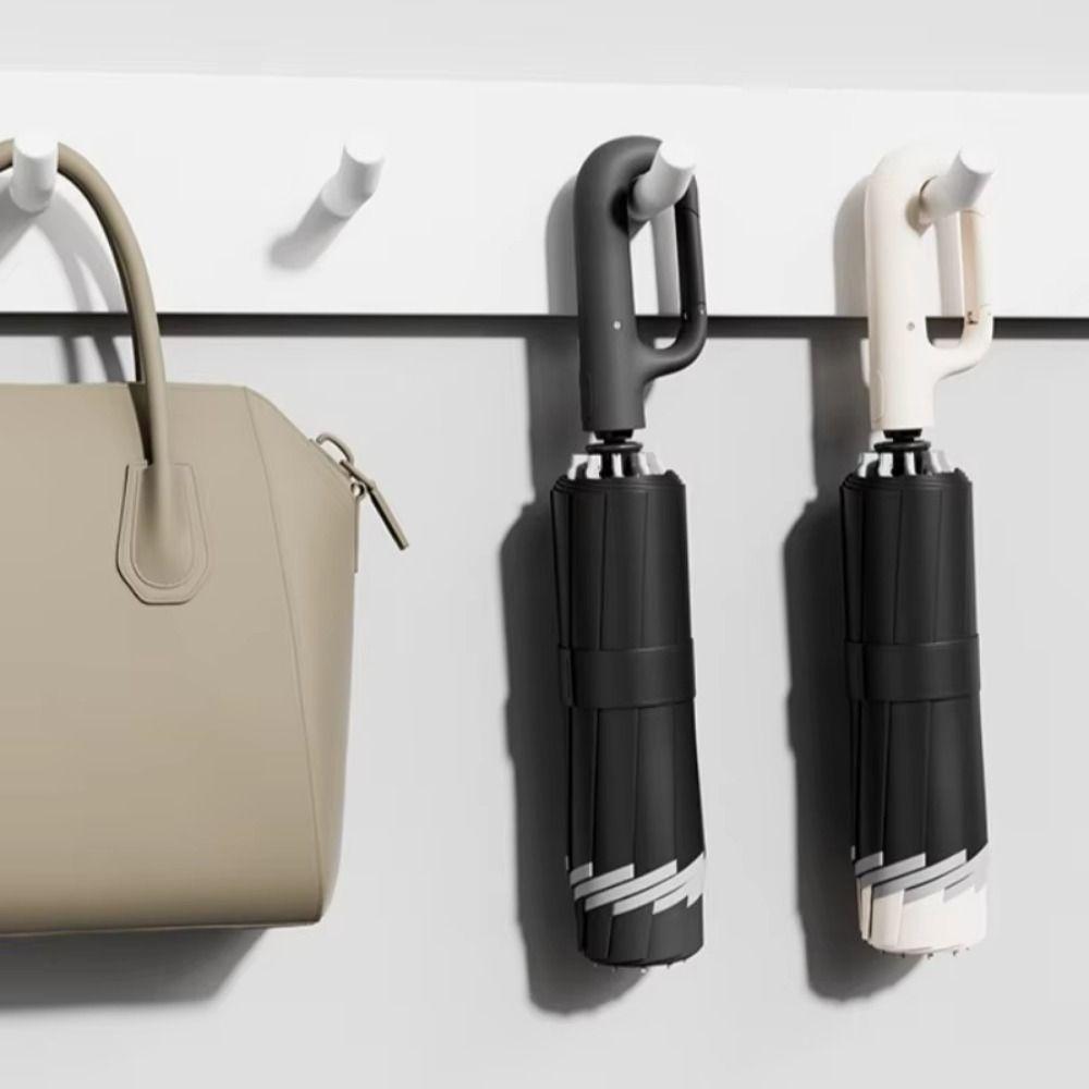 UV Protection Automatic Rain Umbrella with Ring Buckle Women's Parasol Men and Women