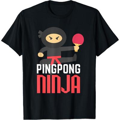 Funny Ping Pong Ninja Shirt Table Tennis T-Shirt