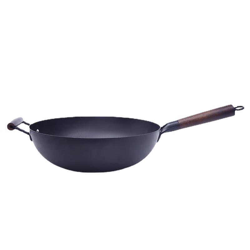 Wutuo Traditional Wooden Handle Iron Wok
