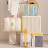 Nuovo Set da Sette Pezzi di Borse da Viaggio in Rete di Nylon per Valigie, Vestiti, Scarpe, Organizzatore per Intimo, Borsa Portaoggetti, Borsa da Bagaglio