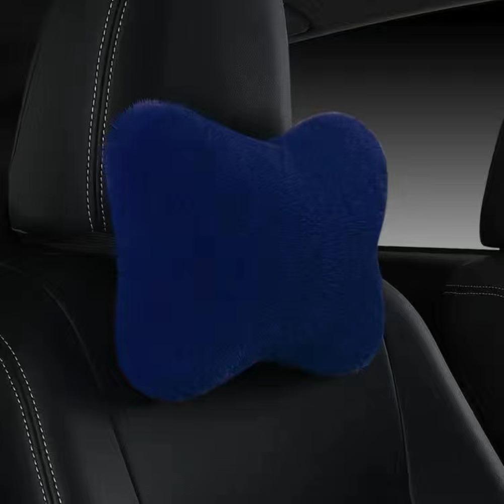 Soft Foam Lumbar Pillow Plush Cushion Headrest Cushion Car Headrest Pillow  Winter Season