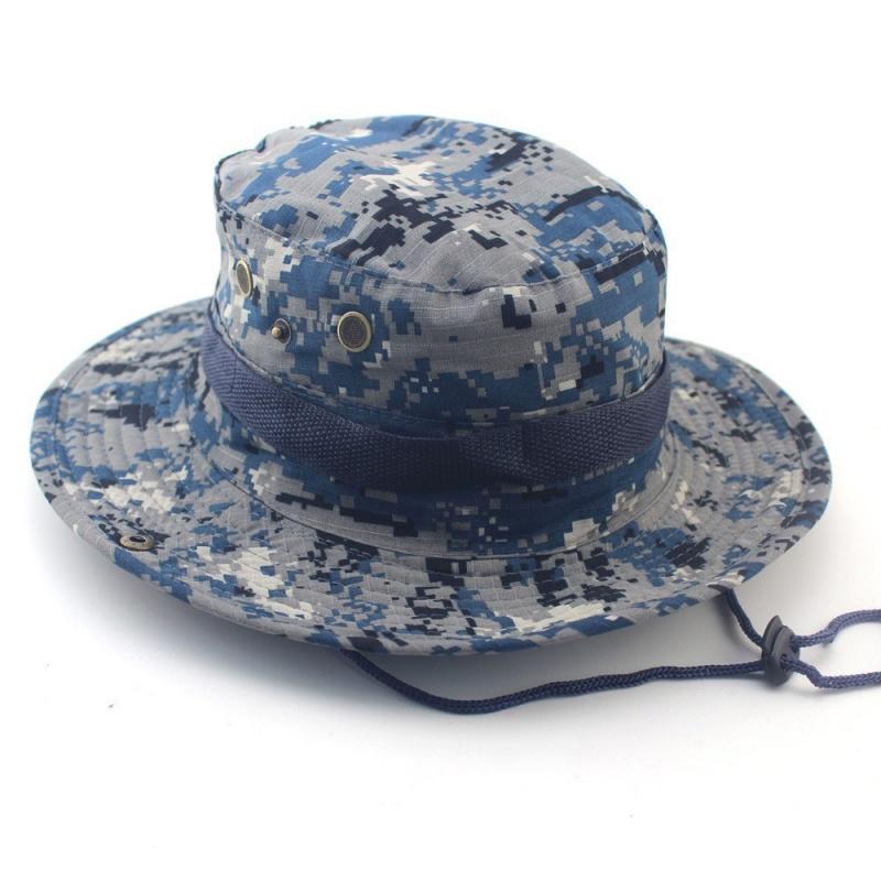 Boonie Tactical Camouflage Hats Camping Climbing Bucket Fisherman Sniper Hat Men Outdoor Fishing Hiking Cap Sun Protective Boonie Caps