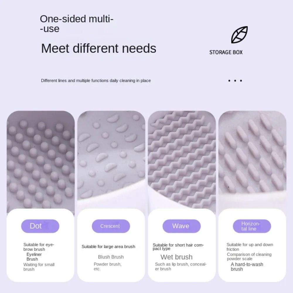 Washing and Drying Silicone Makeup Brush Cleaner Thickened Beauty Tools Scrubber  Make-up Egg