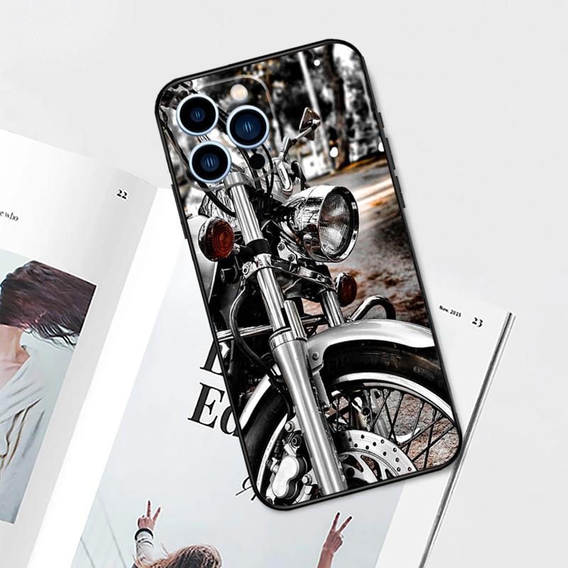Motor Engine Motorrad Hülle Für iPhone 17 Pro Max 14 13 12 11 15 16 Pro Max mini 16 Plus 16e 17 Air Handyhülle