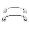 1 Pair Chrome Interior Door Pull Handle Universal LWH106 Wearproof Inside Door Handle Replacement for Classic Cars Tudor