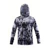 Pánská rybářská bunda s kapucí a maskou, prodyšné sportovní oblečení, dlouhý rukáv pro venkovní aktivity, rybářský outfit