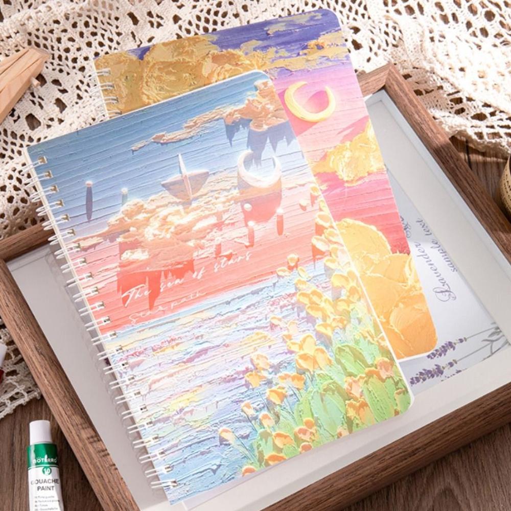(120Pages/60Sheets) Notebook Thickened Diary Book Korean Version Notepad  Note Taking