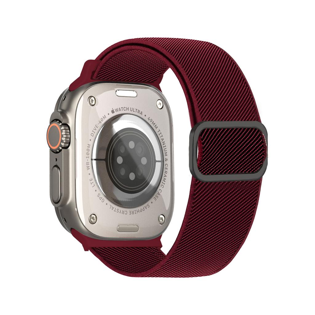 Nylon Loop For Apple Watch Ultra 2 Band 40mm 44mm 45mm 49mm 41mm 42mm 46mm Scrunchie Bracelet Iwatch Series 10 9 6 7 8 Se Strap
