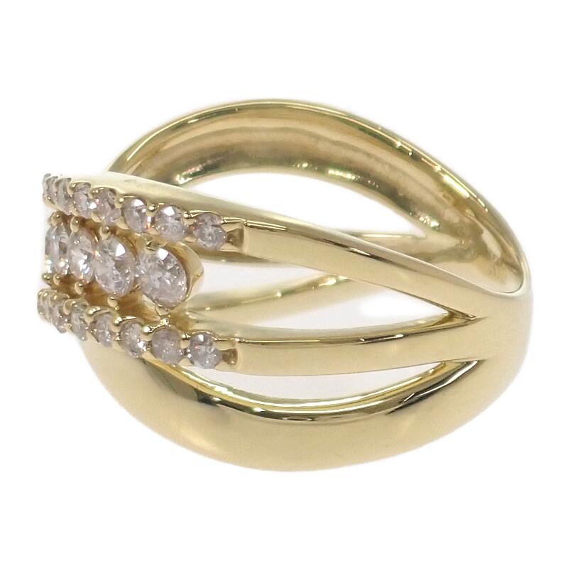 no brand  #8(JP Size) ring K18 yellow gold Women